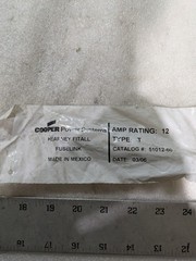 Cooper 51012-60 Type T Fit-All Fuselink 12A Power Series Fuse Link Industrial