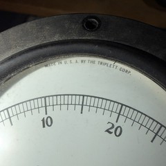 Triplett Model 321-7 0-30 DC Volt Meter Dial Gauges Lot Of 2