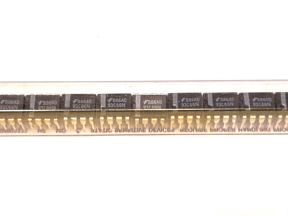 (50 PIECE LOT) FM93C66N, FSC, EEPROM, 256X16, Serial, CMOS, PDIP8