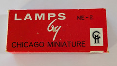 Box of Chicago Miniature Lamp Works Vintage NE-2 NE2 – 8 Bulbs