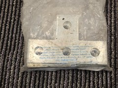 (QTY 4) Fastenal 48671: 5-3/8″ x 3-1/2″ Zinc Finish 4-Hole Tee Plate