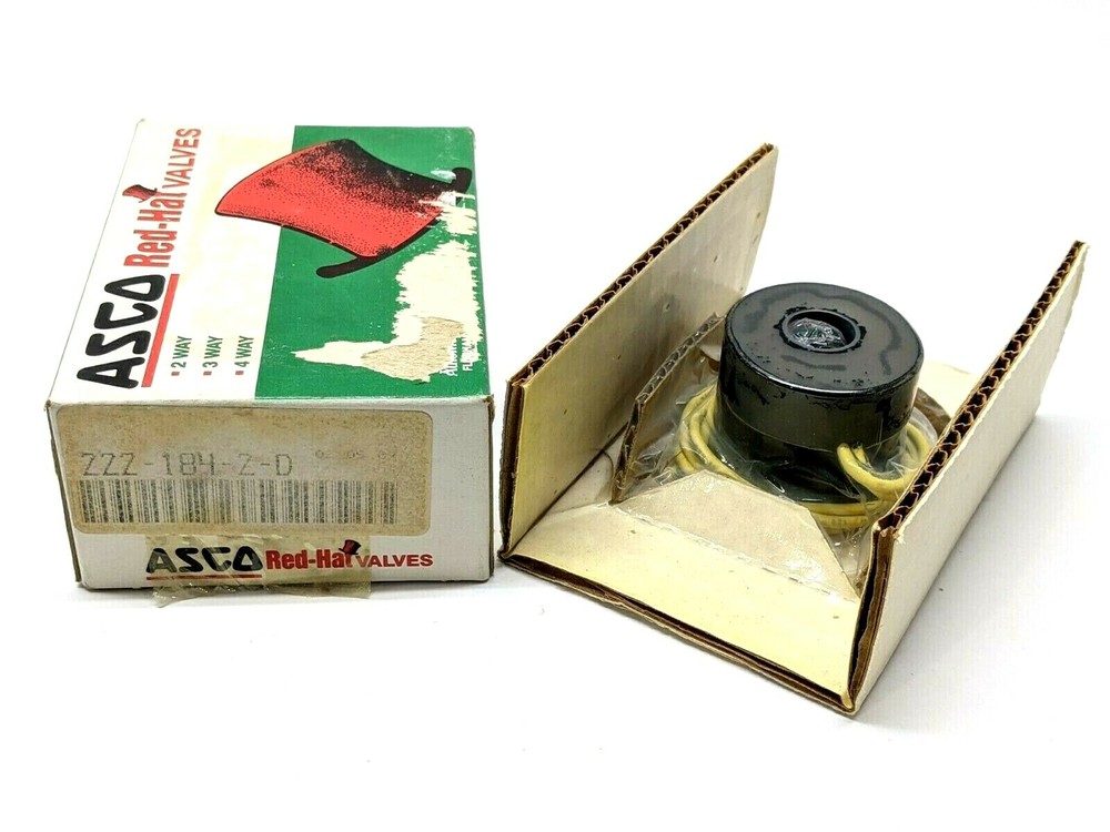 Asco 222-184-2-D Solenoid Valve Coil Red Hat 240/DC HT