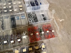 Lot of Assorted Electrical Components Parts Capacitors Transistors Resistors