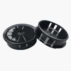 Round Nylon Grommets Wire Tidy Cable Hole Cover Caps Plugs Snap Security Black
