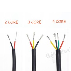 2/3/4-Core Flexible Silicone Cable Tinned Copper 0.3mm²~4mm² Power Hook-up Wire