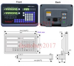 3pcs Linear Scale Glass Sensor+DRO 3Axis Digital Read Out Display CNC Mill Lathe