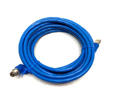 Eaton Tripp Lite NM12-6A4-05M-BL Right Angle M12 X-Coded to RJ45 Cable Cat6A