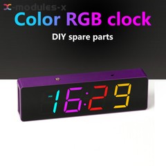 4Digit DIY Electronic Clock Kit LED Digital Clock Time Temperature Date Display
