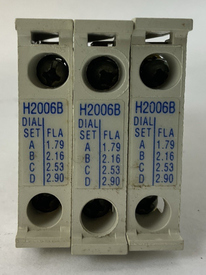 CUTLER HAMMER H2006B-3 FREEDOM SERIES 1.79-2.90AMP HEATER PACK