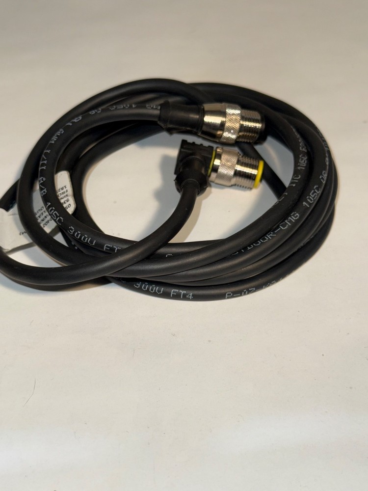 Turck M12 4-Pin A-Coded Sensor Cable 2m Straight to 90° male – male