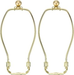 7 Inch Lamp Harp Kit 17.5mm Solid Brass Ball Finial 2 Heavy Duty Bracket Saddle