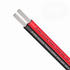 30ft Silicone Parallel Wire: Corrosion-Resistant 20GA for Electronic Use