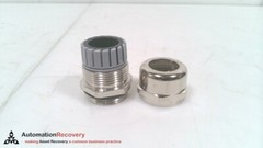 REMKE BR21AA, TUFF-SEAL DOME CAP NICKEL-PLATED BRASS CABLE GLANDS, SEE D #328248