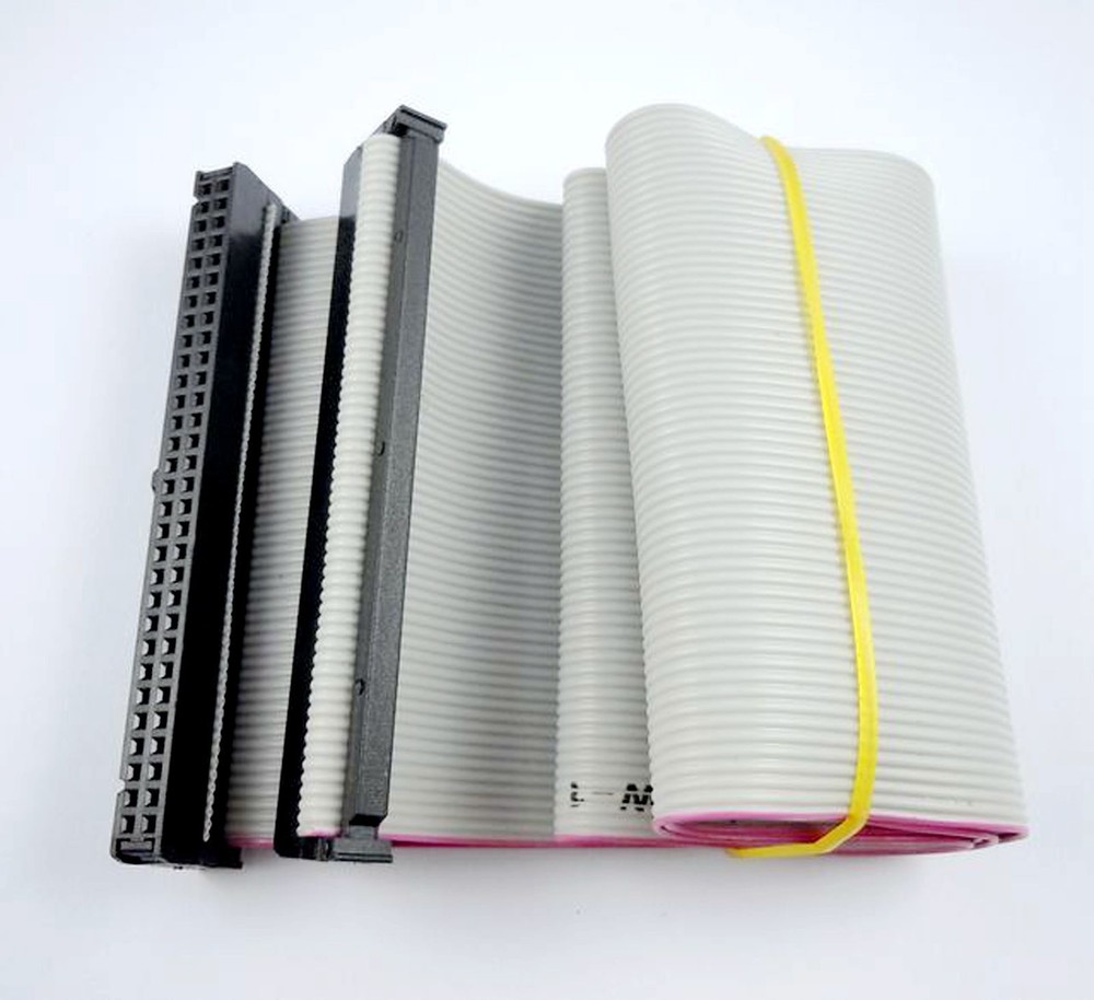 2Pcs 2.54mm Pitch 2×30 Pin 60 Pin 60 Wire IDC Flat Ribbon Cable Length 100CM
