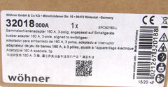 NEW WOHNER 32018 BUSBAR ADAPTER