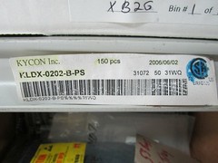 20 Kycon 2.5MM PCB Power Inlet Receptacles, Connectors KLDX-0202-B-PS 3.5A 24V
