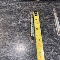 VINTAGE LOT OF 2 GLASS HIGH VOLTAGE RESISTOR L45 L96 Unknown Maker LOC Z