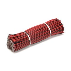 8/15cm Double Head Tinned Electronic Jumper Cable Welding Wire 24AWG Red & Black