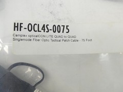 Camplex HF-OCL4S-0075 75′ OpticalCON Lite QUAD to QUAD Singlemode Tactical Fi…