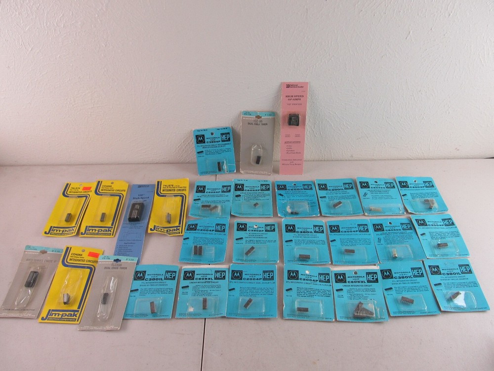 Motorola HEP , Jip Pak, Archer IC Lot, Vintage Chip