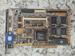 Rare Retro Gaming Custom AGP Graphics Card Trident CYBER9397 w/LVDS 4 Screen/LCD
