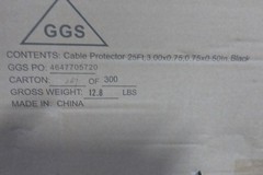 Power First 4CEJ4 1/2 In Channel H 3/4 In Channel Width 25 Ft Cable Protector