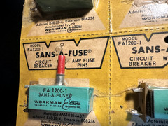 Sans-A-Fuse FA 1200-1 Circuit Breaker [Lot of 5] – NOS Vintage Bulk – 5A Thermal