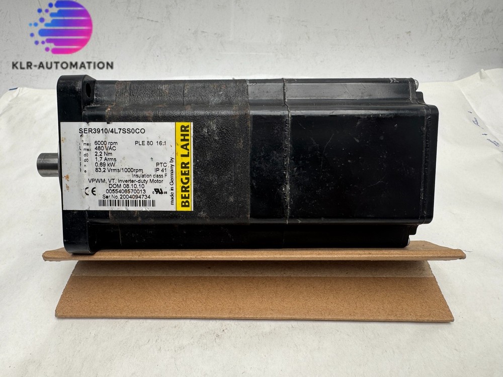 Berger Lahr SER3910/4L7SS0CO Industrial Inverter Duty Motor 480 VAC