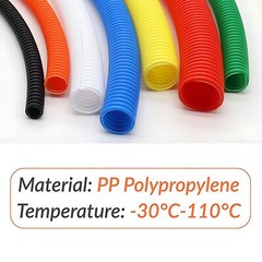 PP Polypropy Conduit Spilt Cable Tidy Flexible Tube Convoluted Protection Tubing