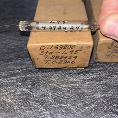 VINTAGE LOT OF 2 GLASS HIGH VOLTAGE RESISTOR L45 L96 Unknown Maker LOC Z