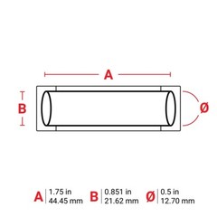 Brady BM71-500-175-342, (Qty 1000 Roll) .5″ x 1.5″ ~ Product 115019 ~ B-342 ~New