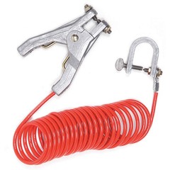 GRAINGER APPROVED RAC10-C Coiled Ground Wire,C-Clp, Hand Clp,10ft 8MUW4