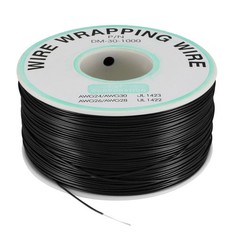 Wrapping Wire Tin Plated Copper Wire P/N DM-30-1000 30 AWG 250M Length Black