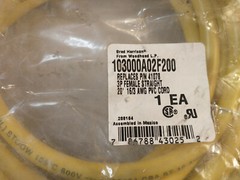Brad Harrison / Woodhead 103000A02F200 20′ 3P Female Straight 16/3 AWG PVC Cord