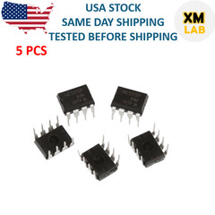 5 Pcs NE555P NE555 DIP-8 High Precision Oscillator Timer IC