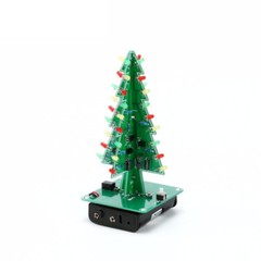 1 pcs 3D Tree DIY Kit Red/Green/Yellow LED Flash Circuit Electronic Gift