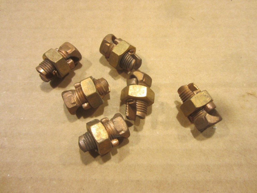 Square D C-4 split bolt connectors 8 to 4 sol 6 pcs