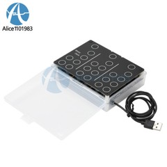 DC5V DIY Clock Kits Electronic Soldering Practice Kit For Learning USB Interface