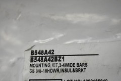 NVent ERICO B548A42BZ1 Mounting Kit 3-4 Wide Bars SS 3/8-16 Hardware Brkt