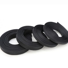 Black PET Expandable Wire Cable Sleeving Sheathing Braided Loom Tubing 1/8″ – 2″