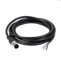 M12 2M Male Straight Head 5Pin Connector Aviation Electrical Cable