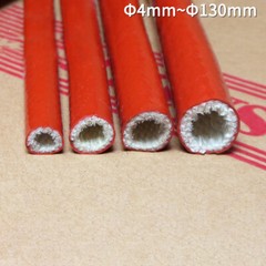 Silicone / Fibreglass Fire Sleeving Protective Heat Shield Sleeve Black Red Blue