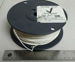 ( 502 FT ) M27500-20SP1G23 20Awg White Shielded Cable Wire 2/C 19S/32Awg 600V