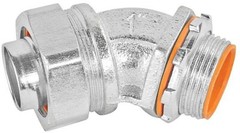 Garvin LTC-5045, 1/2″ Zinc Plated Liquid Tight 45 Deg Connector Insulated, 1 PC