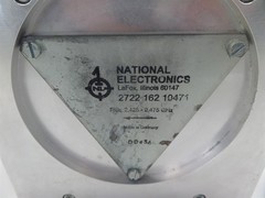 National Electronics 2722-162-10471 Waveguide Isolator 2.425-2.475GHz