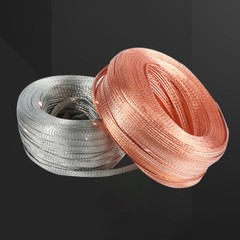 1-120mm² Flat Pure Copper/Tinned Braid Cable Bare Copper Braid Wire Ground Lead