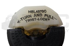 LOT OF 2 HUBBELL HBL4579C TWIST LOCK INLET PLUG 15A 250V