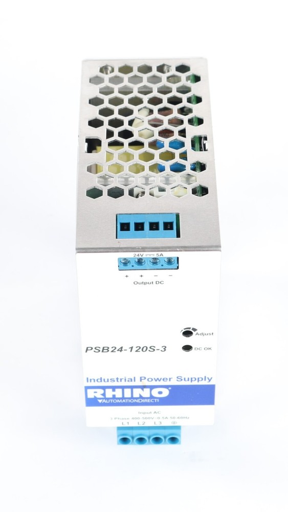 New PSB24-120S-3 Rhino Industrial Power Supply 24-28 VDC 5A 120W