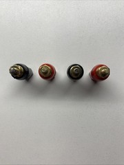 Binding Post, Pomona, 30A 1500 V Gold Plated Brass; Nylon,2 Red+2 Black..B20-1