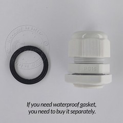 IP68 Waterproof White / Black Cable Gland Compression Glands M8-M72 / PG7-PG63